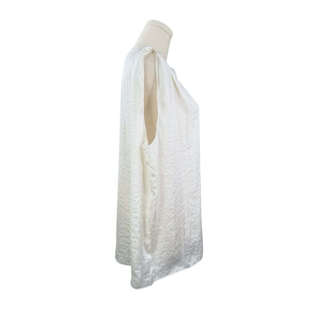 cabi White Sleeveless Crew Neck Blouse Top Size M - Picture 2 of 5